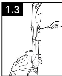 HOOVER MAXEXTRACT - FIXER LE MANCHE - 2