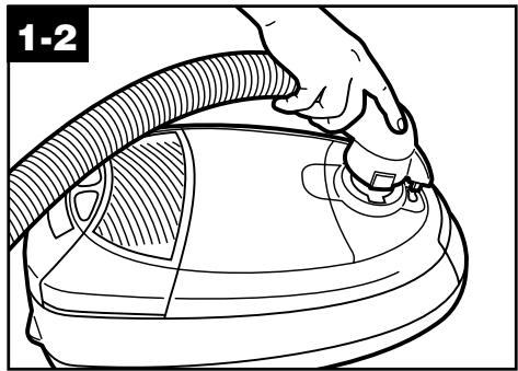 HOOVER WINDTUNNEL CANISTER CLEANER - Connect hose, wands and nozzle - 1