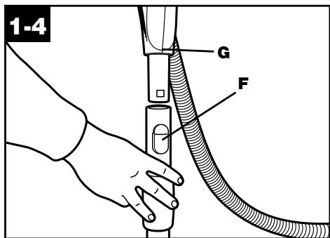 HOOVER WINDTUNNEL CANISTER CLEANER - Connect hose, wands and nozzle - 3