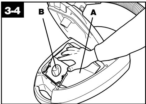 HOOVER WINDTUNNEL CANISTER CLEANER - How to replace - 3