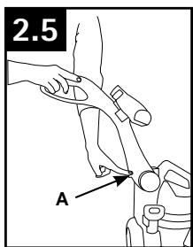 HOOVER WINDTUNNEL T - FOLDING HANDLE for storage. - 1