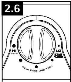 HOOVER WINDTUNNEL T - CARPET HEIGHT ADJUSTMENT - 1