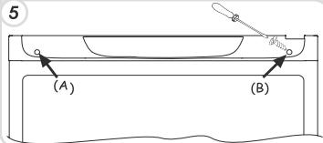 HOOVER HCN 3986 - INVERSER LE SENS D'OUVERTURE DES PORTES - 7