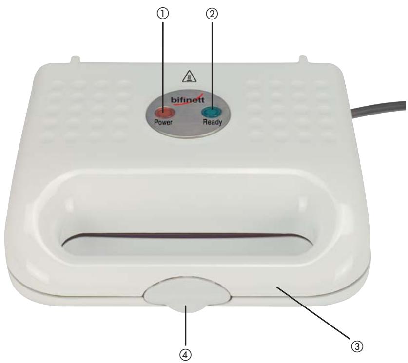 KOMPERNASS BIFINETT KH 1121 APPAREIL A SANDWICH - 2