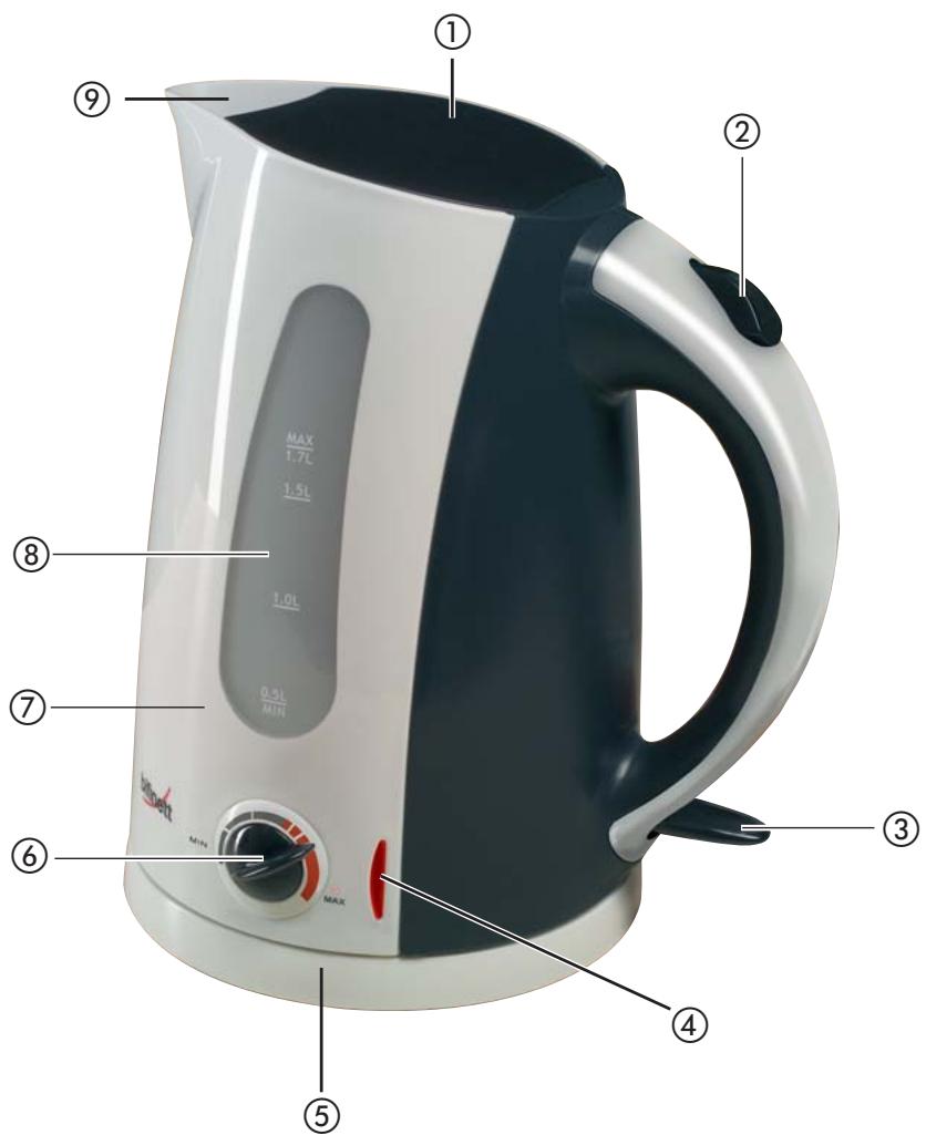 KOMPERNASS BIFINETT KH 1134 BOUILLOIRE EN PLASTIQUE AVEC THERMOSTAT - 7