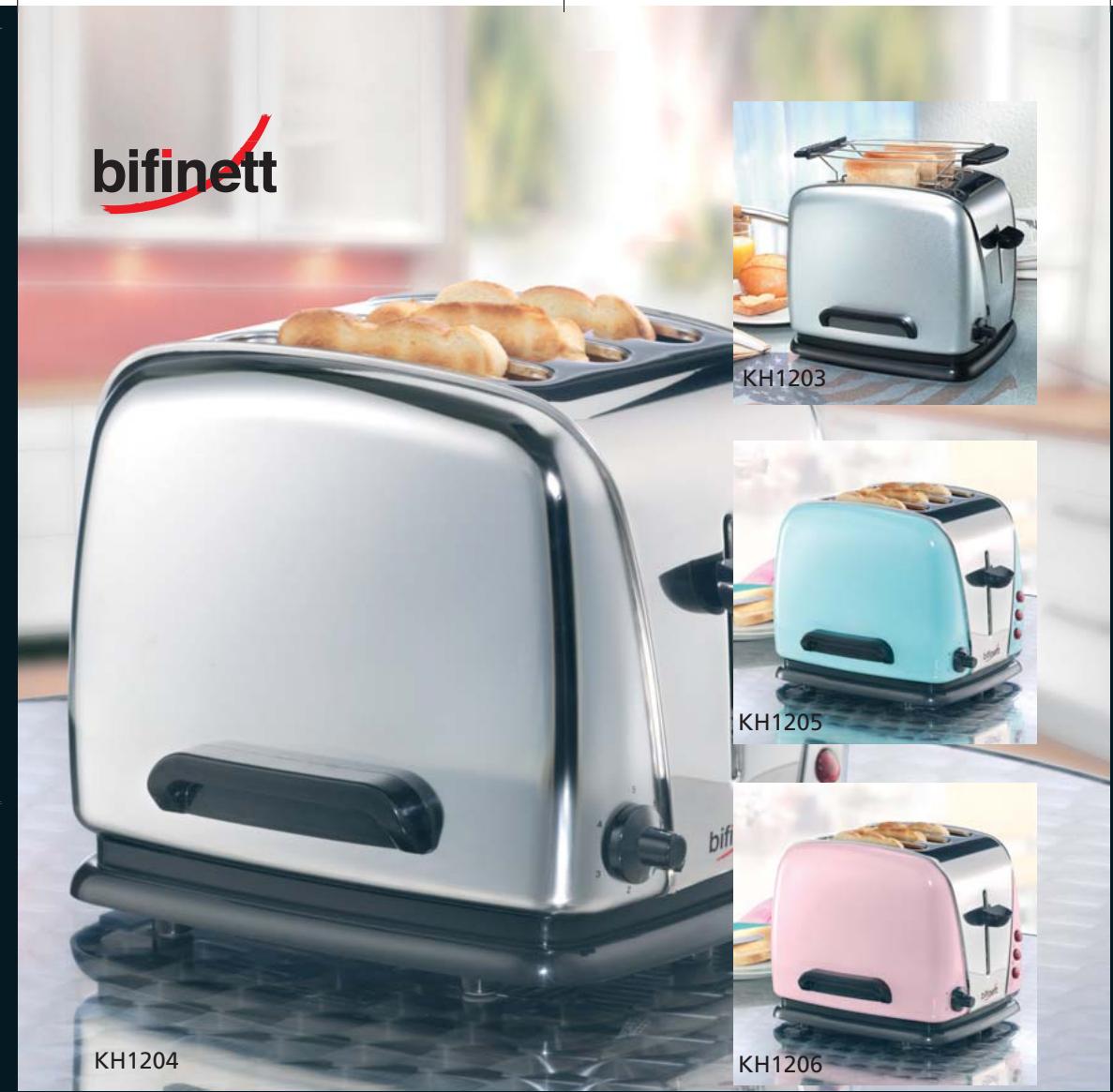 KOMPERNASS BIFINETT KH 1203 GRILLE-PAIN CLASSIQUE A COMPARTIMENT TRIPLE - 1