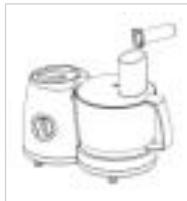 KOMPERNASS BIFINETT KH 700 ROBOT DE CUISINE UNIVERSEL - Mettez en place l'ouverture d'ajout d'ingrédient et le pilon poussoir - 1