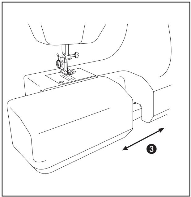 KOMPERNASS EBENCH E-2073 - B) Enfilez le fil inférieur - 7