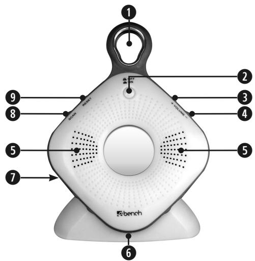 KOMPERNASS EBENCH KH 2244 RADIO ANALOGIQUE OUC - Elementi di comando - 1