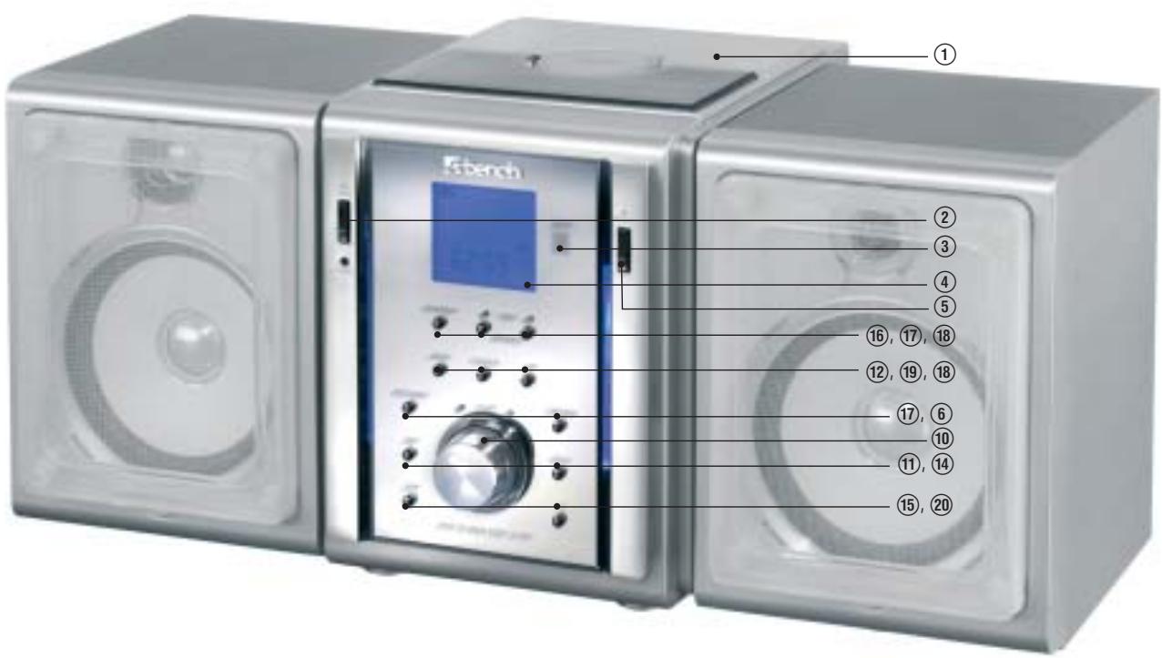 KOMPERNASS EBENCH KH 2340 MINICHAINE DESIGN AVEC LECTEUR DE CD - 3