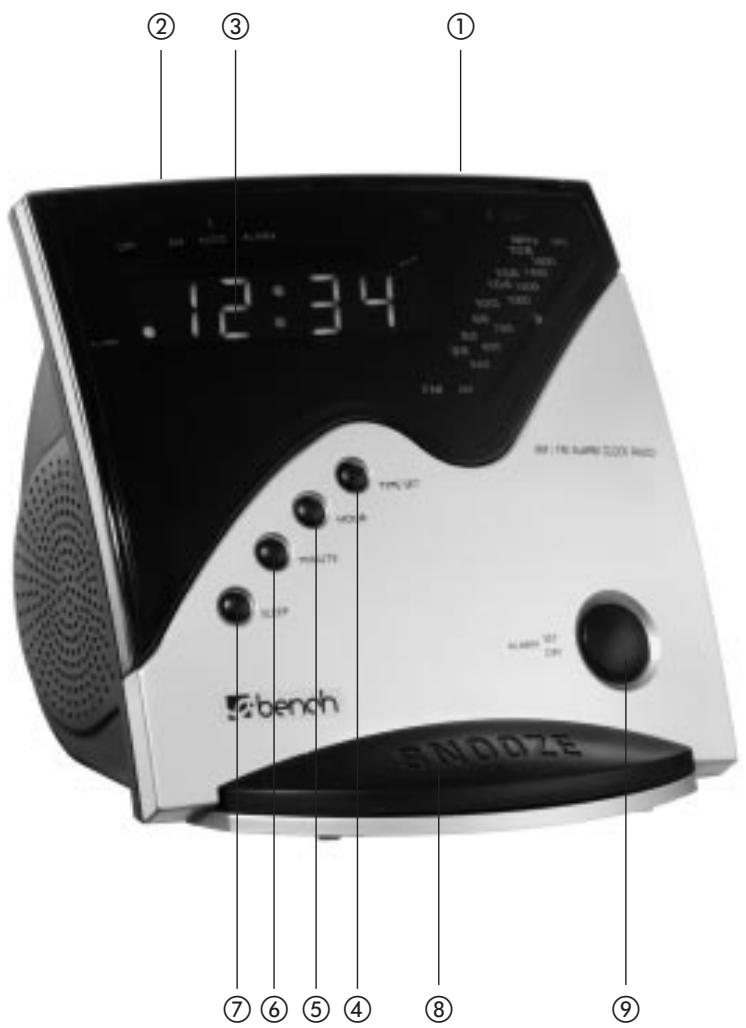 KOMPERNASS EBENCH KH 910 RADIO-REVEIL - 1