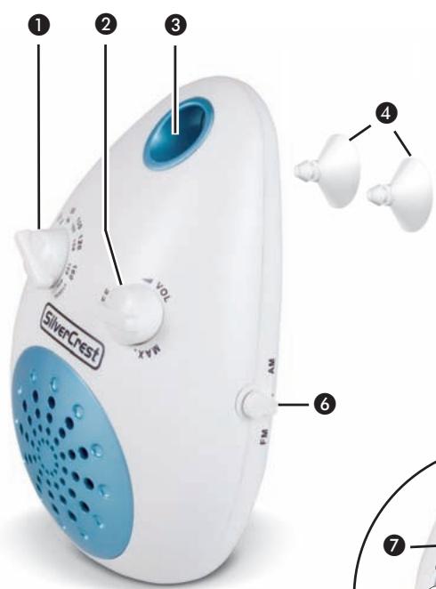 KOMPERNASS KH 2170 BATHROOM RADIO - 1