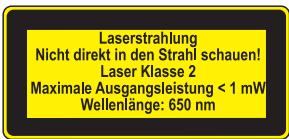 KOMPERNASS KH 3259 DIGITAL LASER MEASURING TAPE - Um Augenschäden zu vermeiden: - 2