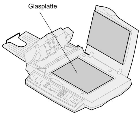 LEXMARK OPTRAIMAGE 443/433 (NOV 2000) - Reinigen der Belichtungsglasplatte - 1