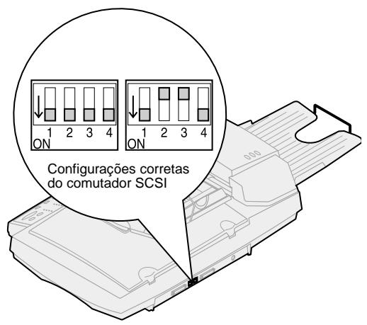 LEXMARK OPTRAIMAGE 443/433 (NOV 2000) - Configurações do comutador SCSI - 1