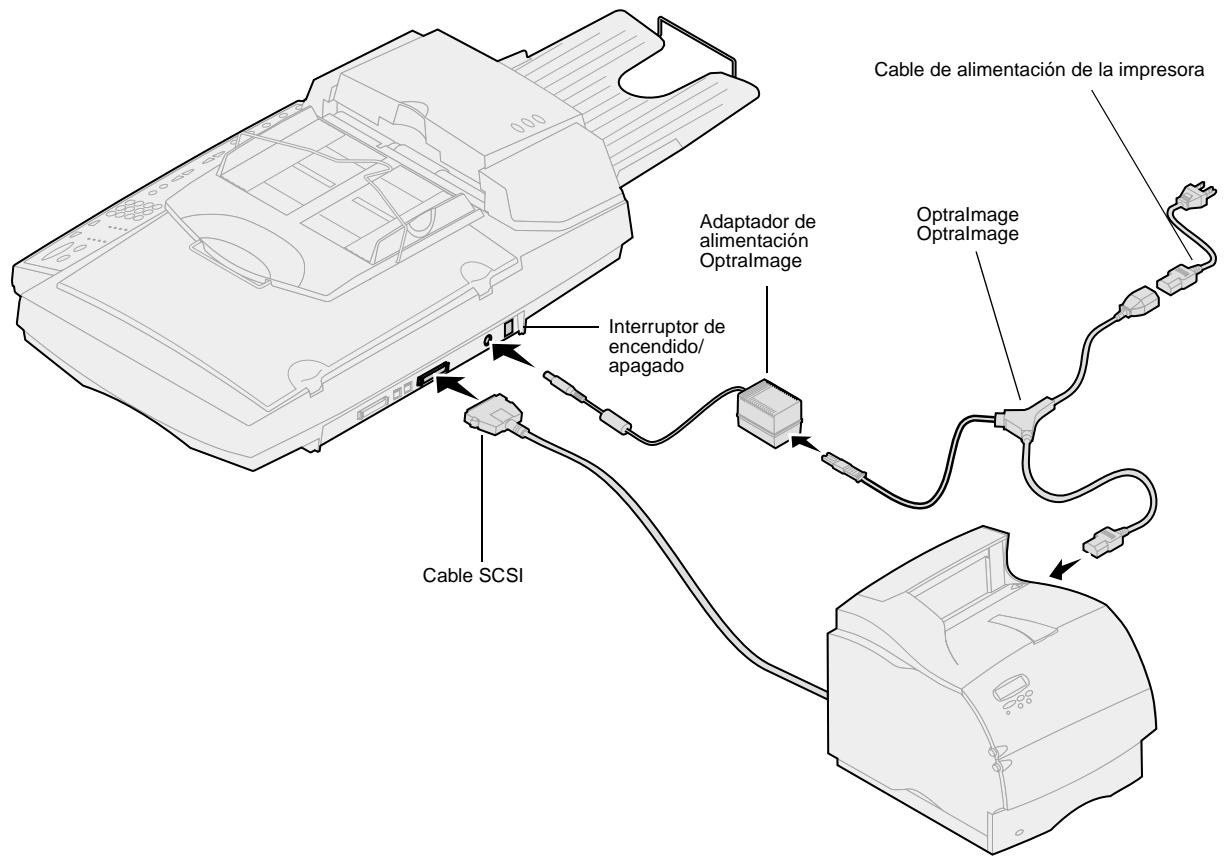 LEXMARK OPTRAIMAGE 443/433 (NOV 2000) - Step 5: Conexión de los cables de alimentación y losREMAs cables - 1