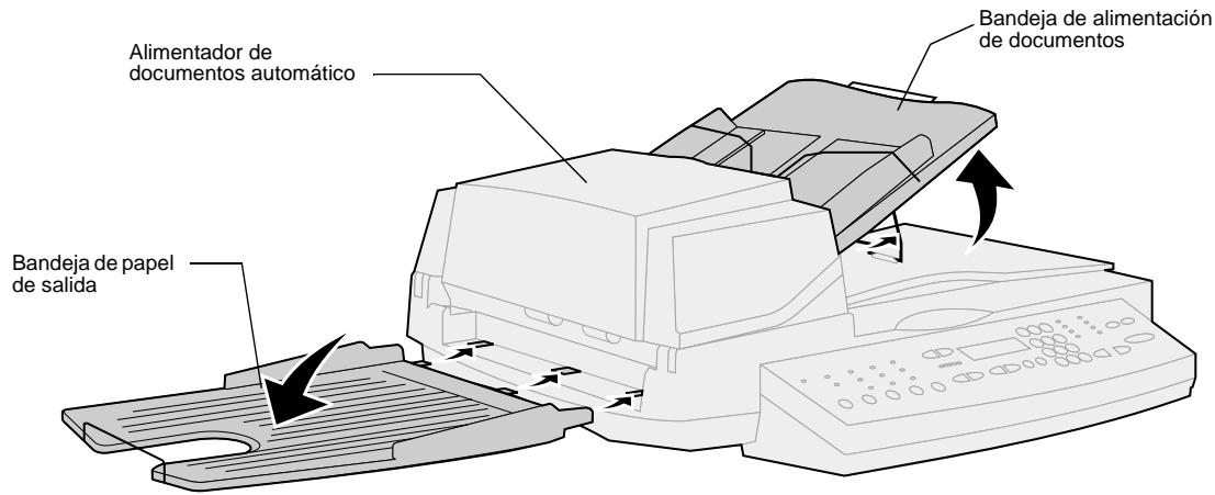 LEXMARK OPTRAIMAGE 443/433 (NOV 2000) - Step 4: Instalación de la bandeja deolla y elevación de la bandeja de alimentación de papel - 1