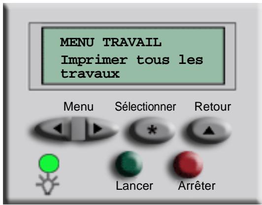LEXMARK 5500 MFP OPTION - Comment imprimer des travaux à l'aide des fonctions Vérifier l'impression, Différer l'impression et Répéter l'impression ? - 1