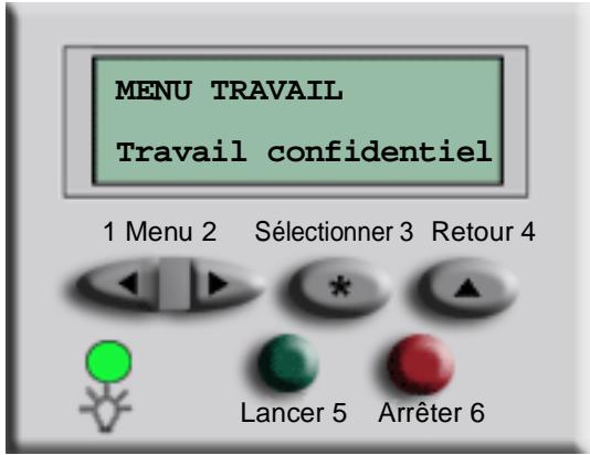 LEXMARK 5500 MFP OPTION - Comment supprimer des travaux confidentiels ? - 1