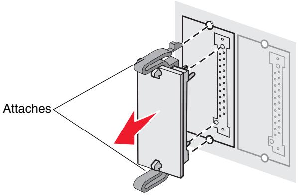 LEXMARK C522 - Retrait d'une carte mémoire flash optionnelle ou d'une carte microcode - 2