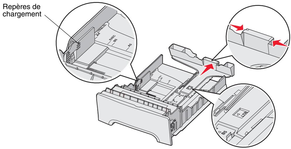 LEXMARK C522 - Chargement du tiroir standard - 3