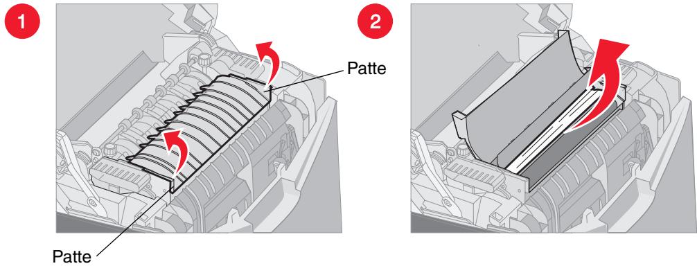 LEXMARK C522 - Elimination des bourages sous l'unité de fusion ou le capot de l'unité de fusion - 2