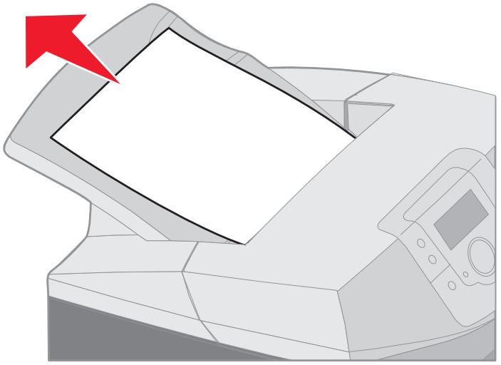 LEXMARK C522 - Elimination d'un bourrage dans le réceptacle standard - 1