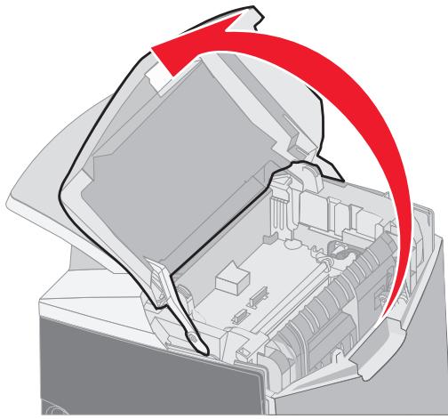 LEXMARK C522 - Ouvrez la portesupérieure. - 1