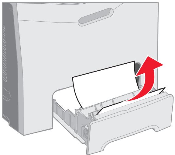 LEXMARK C522 - Elimination d'un bourrage dans le tiroir standard (Tiroir 1) - 2
