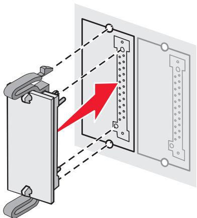 LEXMARK C522 - Installation d'une carte mémoire flash optionnelle ou d'une carte microcode - 3
