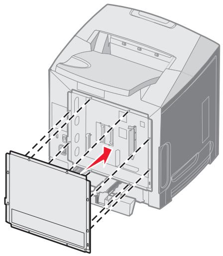 LEXMARK C522 - Remise en place de la plaque de métal de la carte logique - 1