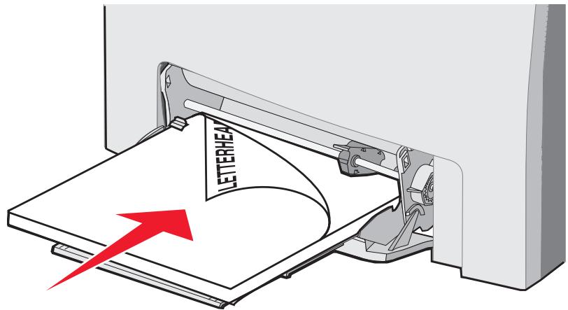 LEXMARK C522 - Chargez le support. - 2