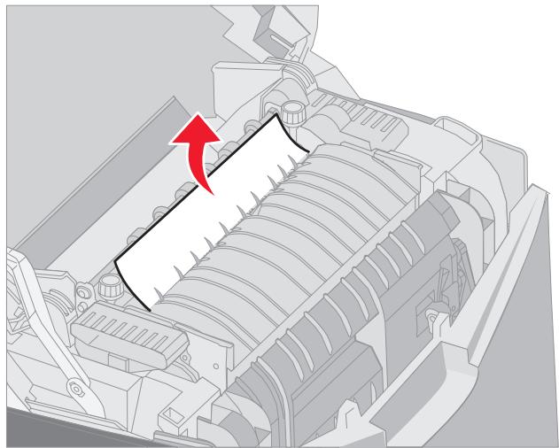 LEXMARK C522 - Elimination des bourages sous l'unité de fusion ou le capot de l'unité de fusion - 3