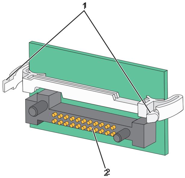 LEXMARK C540 - Installation d'une carte mémoire flash - 3