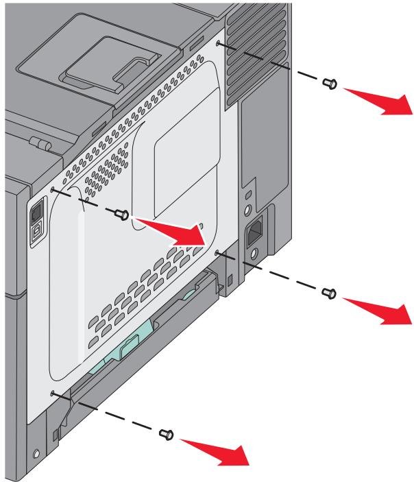 LEXMARK C540 - Installation d'une carte mémoire flash - 2