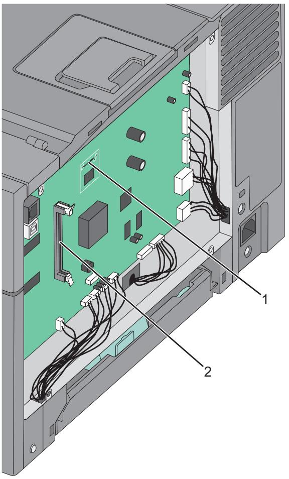 LEXMARK C540 - Accès à la carte logique pour l'installation des options internes - 4