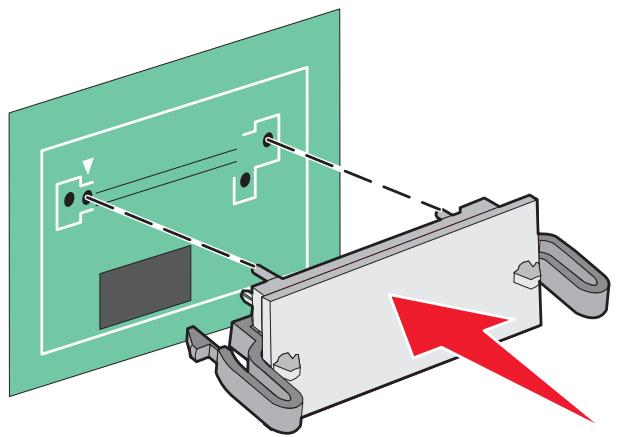 LEXMARK C540 - Installation d'une carte mémoire flash - 4