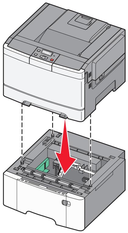 LEXMARK C540 - Installation d'un double bac 650 feuilles - 3