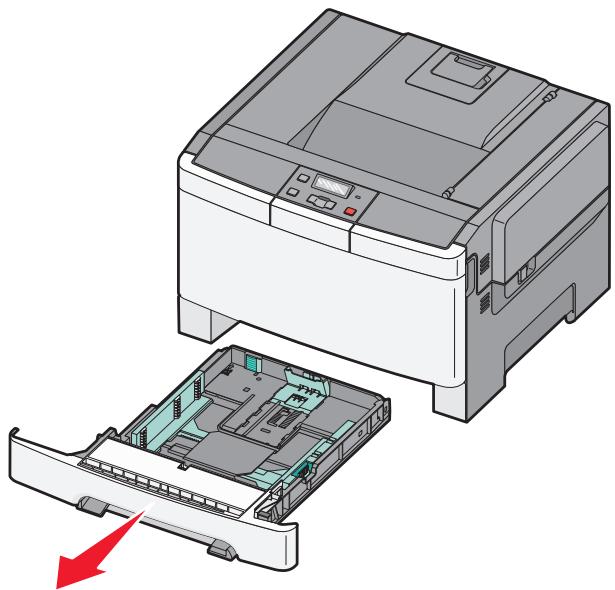 LEXMARK C540 - Chargement du tiroir 250 feuilles standard - 1