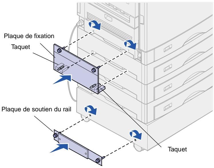 LEXMARK C910 - Installation de la plaque de fixation et du rail - 2