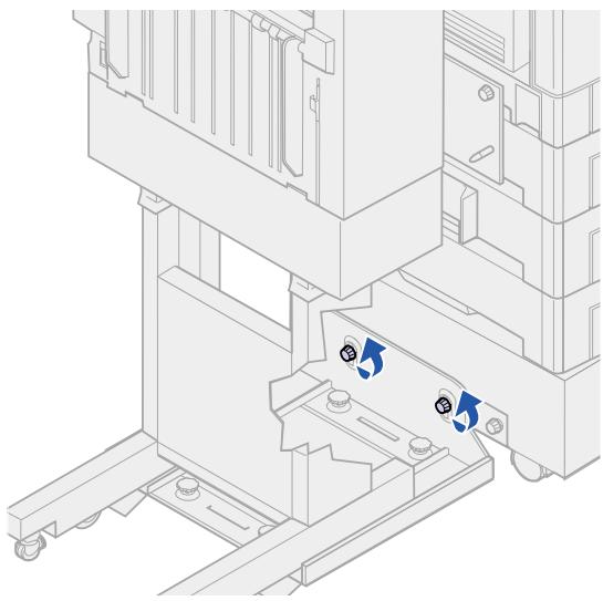 LEXMARK C910 - Alignement du haut de l'unité de finition - 1