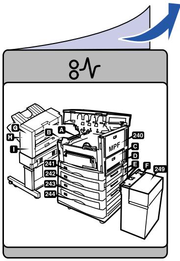 LEXMARK C910 - Fixation de l'étiquette relative aux bourages papier - 2