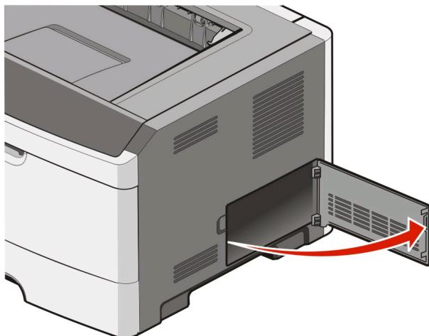 LEXMARK E260D - Installation d'une carte mémoire - 2