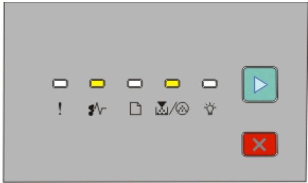 LEXMARK E260D - Présentation des voyants de bourrages papier et accès aux zones de bourrage - 2