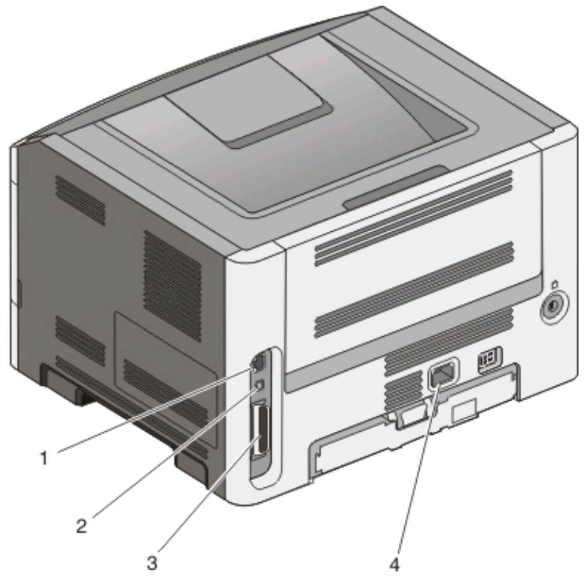 LEXMARK E260D - Connexion des cables - 1