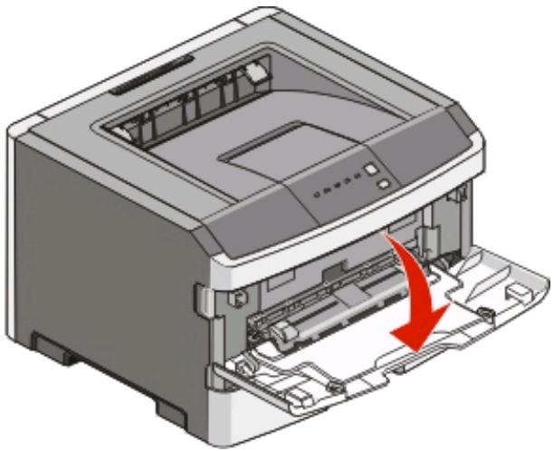 LEXMARK E260D - Utilisation du chargeur manuel - 1