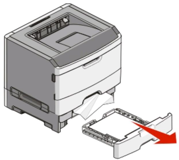 LEXMARK E260D - Elimination des bourrages du tiroir 2 - 1