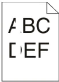 LEXMARK E260D - Des rayures noires ou blanches apparaisent sur les transparents ou le papier - 2