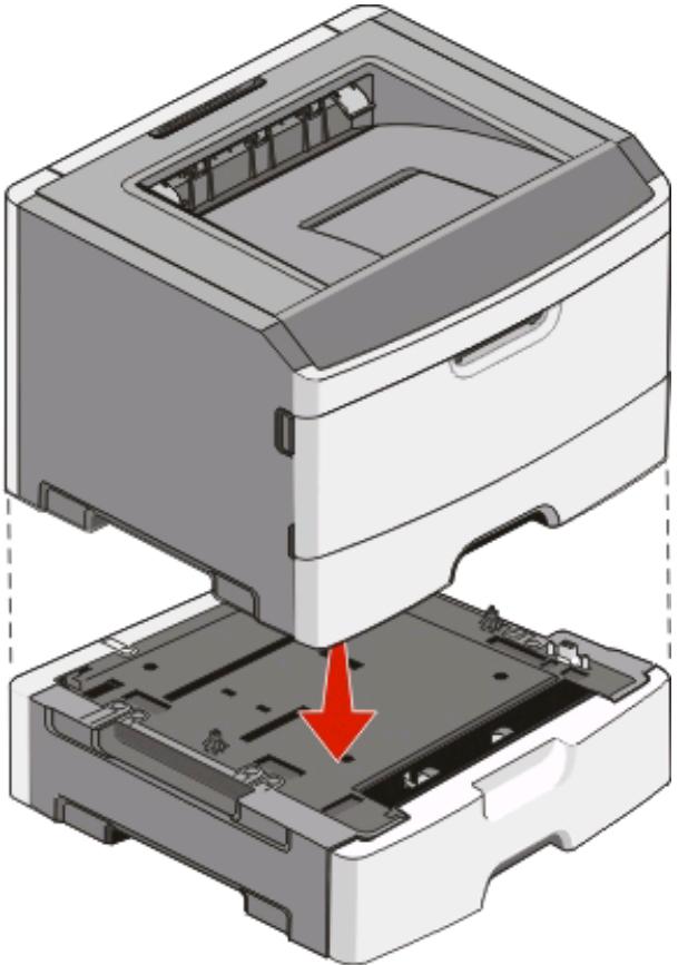 LEXMARK E260D - Installation d'un bac 250 ou 550 feuilles - 3