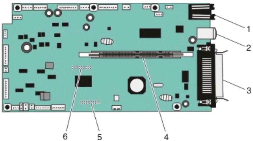 LEXMARK E260D - Accès à la carte logique pour l'installation des options internes - 3